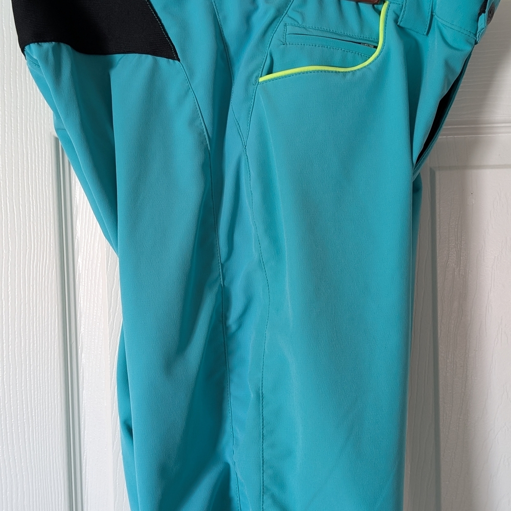Teal and Black Athletic Pants